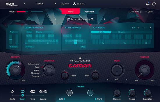 uJAM Virtual Guitarist Carbon v1.3.0 MacOS