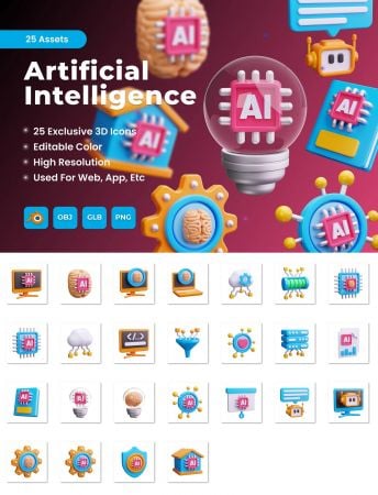 EE – AI 3D Icons JTCUCFT