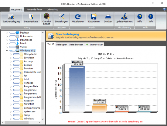 HDD-Booster Professional 2.005 硬盘测试