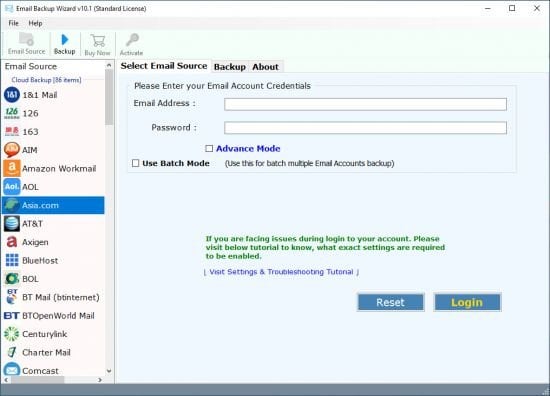 Email Backup Wizard Enterprise 15.2