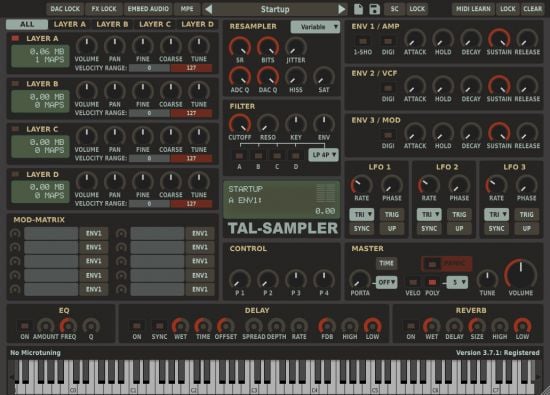 Togu Audio Line TAL-Sampler 4.6.4 Win/Mac/Lnx