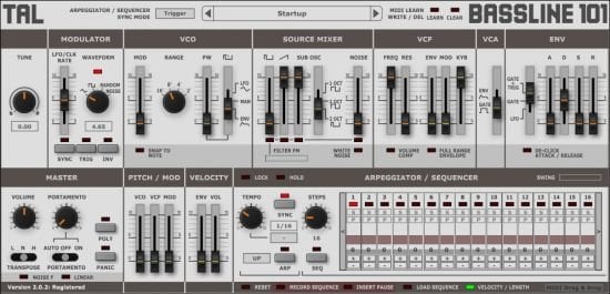 Togu Audio Line TAL-BassLine-101 3.9.3 Win/Mac/Lnx