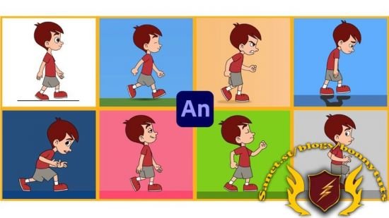 Learn to Animate Human Attitude Walks in Adobe Animate
