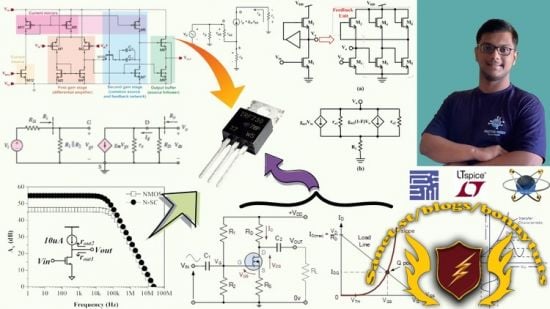 Analog Electronics:- Design MOSFET Amplifiers using LTspice