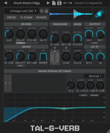Togu Audio Line TAL-G-Verb v1.2.7 MacOS