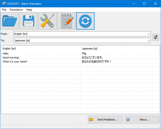 VovSoft Batch Translator 3.7