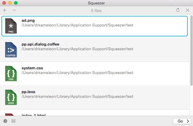 Squeezer 1.8 Mac OS X