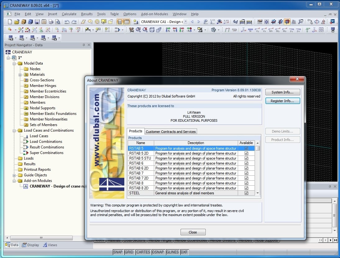 Dlubal CRANEWAY 8.09.01