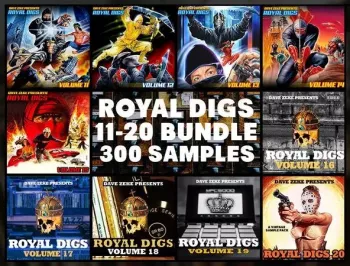 Dave Zeke Royal Digs Volumes 11-20 BUNDLE (300 Prechopped Samples) WAV