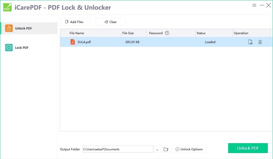 iCarePDF – PDF Lock & Unlocker 3.1.0