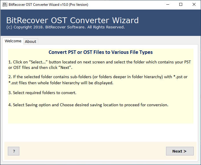 BitRecover OST Converter Wizard 15.0