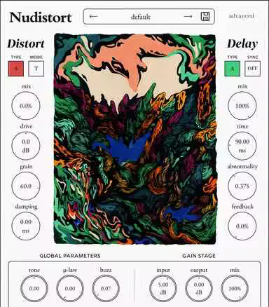 Nudist Audio Nudistort v1.2.4 MacOS