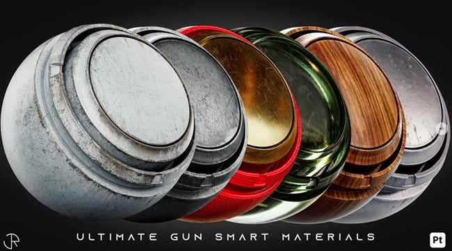 ArtStation – Ultimate Gun and Weapon Smart Materials for Substance 3D Painter