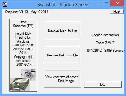 Drive SnapShot 1.50.0.1692