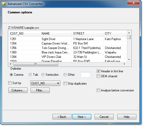 Advanced CSV Converter 7.68