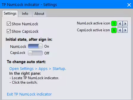 TP NumLock indicator 1.1.0