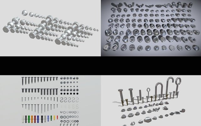 Sketchfab – Bolts And Nuts Collection