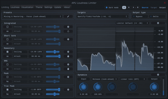 APU Software APU Loudness Limiter v3.4.3 Win/macOS