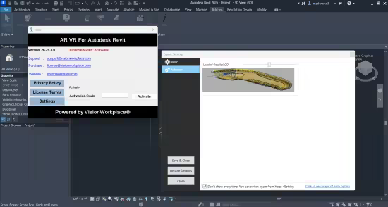 Visionworkplace Software Solutions AR VR for Autodesk Revit 26.25.3.0