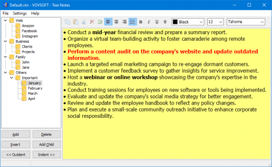 VovSoft Tree Notes 2.0.0