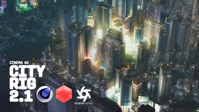 CityRig 2.1 – Cinema 4D City Generator (Standard/Octane/Redshift)