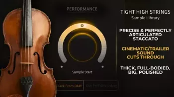 Cinematic Composing Tight High Strings Original Library and (pre-built .nicnt version) KONTAKT-ARCADiA screenshot