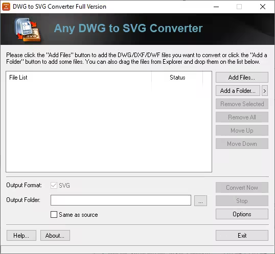 AnyDWG Software DWG to SVG Converter 2027.0
