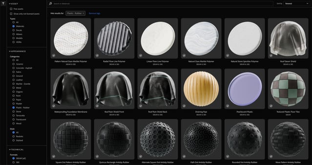 Adobe Substance Materials – Plastic and Rubber
