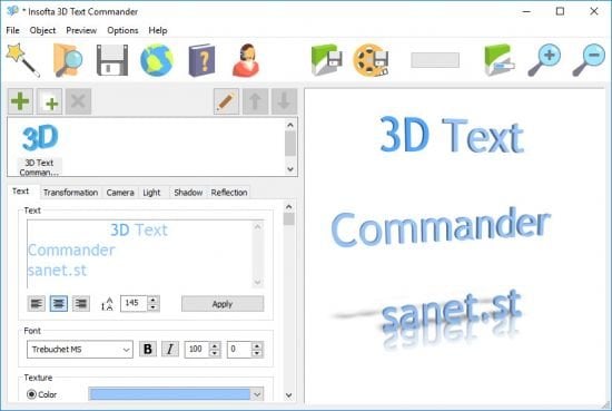 Insofta 3D Text Commander 7.0 Multilingual