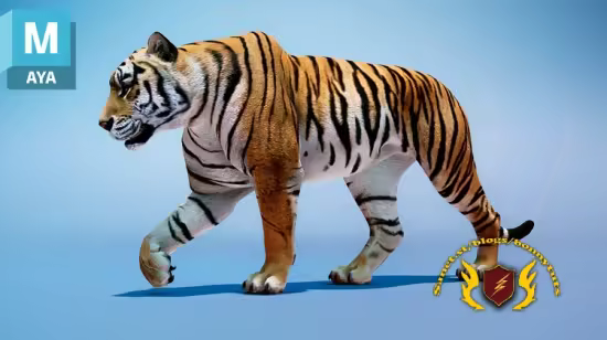 How to Animate a Tiger Walk Cycle in Maya