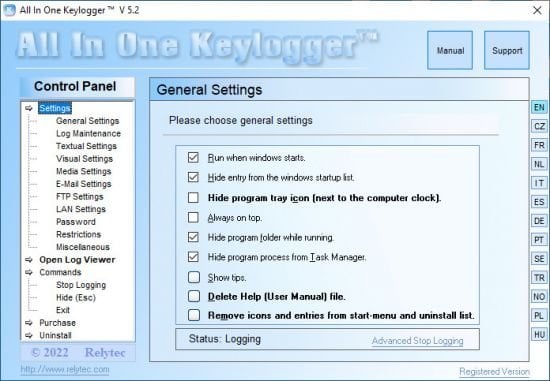Relytec All In One Keylogger 5.5 Multilingual