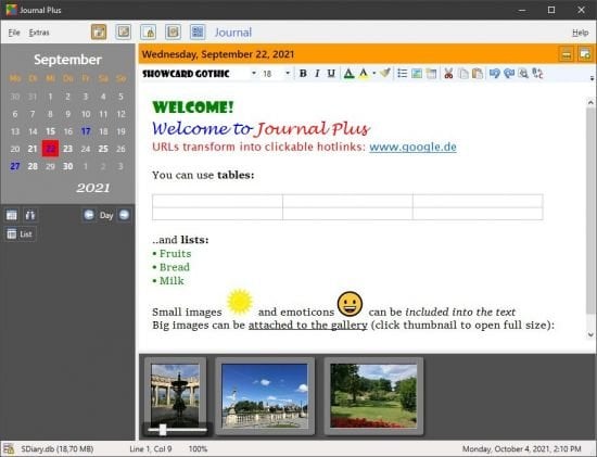 Journal Plus 3.4.0
