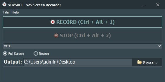VovSoft Screen Recorder 5.0 Multilingual