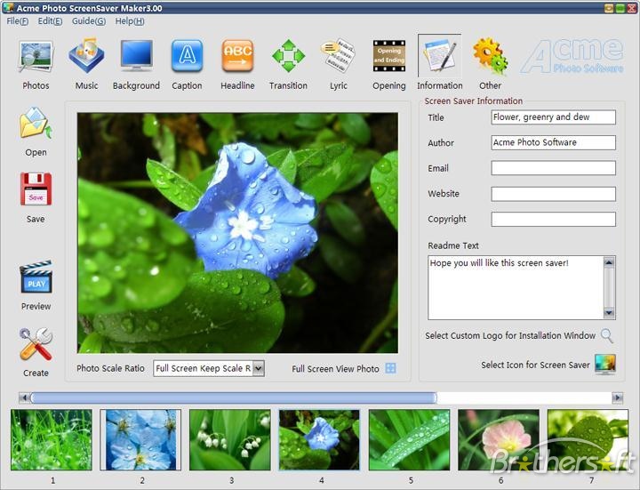 Acme Photo ScreenSaver Maker 3.20