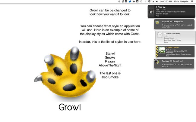 Growl 2.1.3 MacOsX