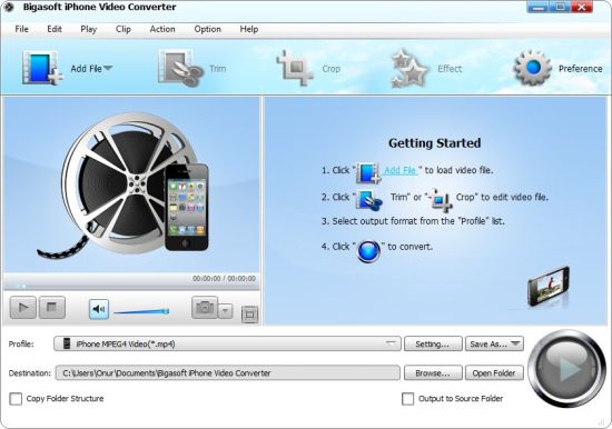 Bigasoft iPhone Video Converter 3.6.18.4499