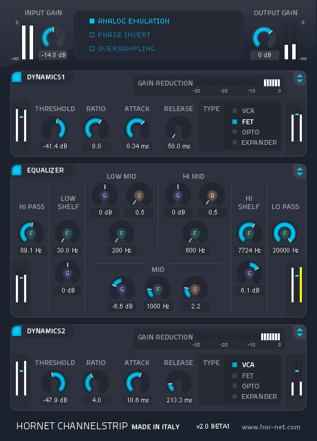 HoRNet ChannelStrip MK2 v2.0.2 (Win / Mac OS X)