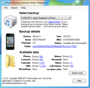 iPhone Backup Extractor 4.0.15.0 iphone备份提取工具