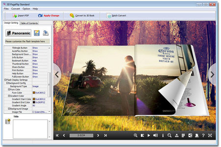 3D PageFlip Standard 2.7.4 3D电子书制作软件
