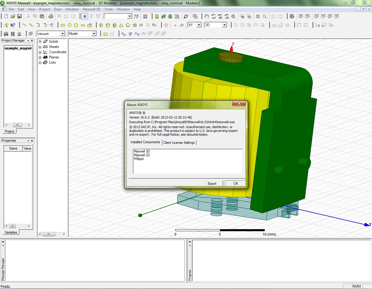 ANSYS Maxwell (64bit) 16.02