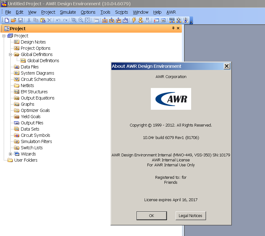 AWR Design Environment 10.04