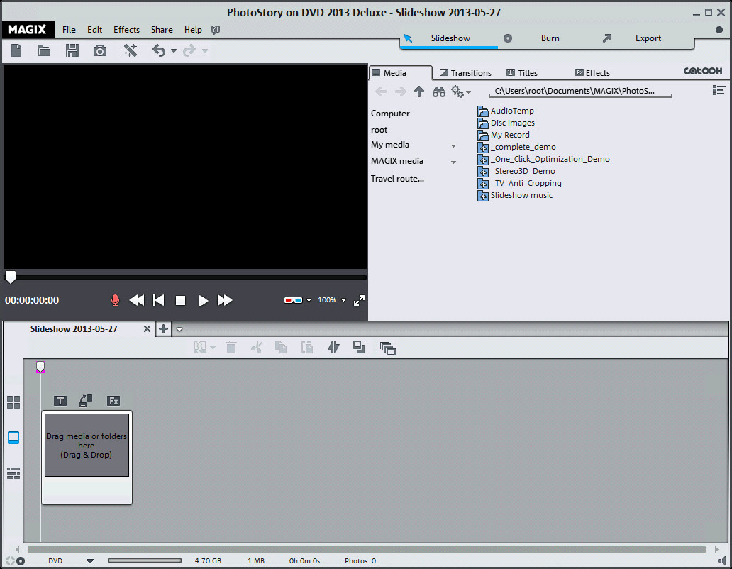 MAGIX PhotoStory on DVD 2013 Deluxe 12.0.4.83