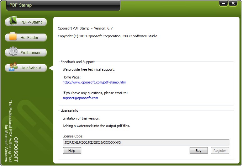 OpooSoft PDF Stamp 6.7