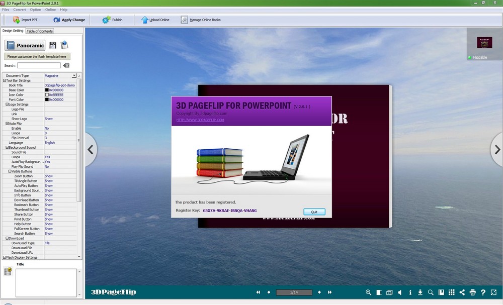 3D PageFlip for PowerPoint 2.0.1