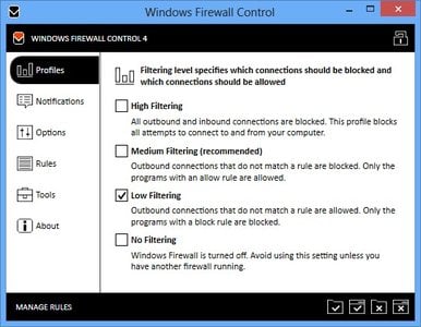 Windows Firewall Control 4.0.0.8 防火墙
