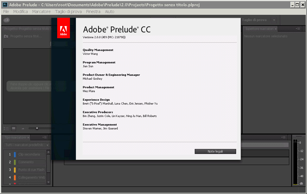 Adobe Prelude CC 2.0.0.459