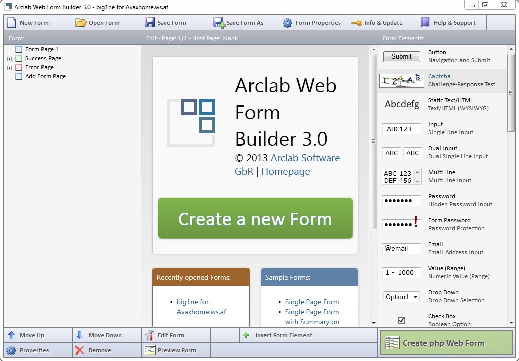 Arclab Web Form Builder 3.0