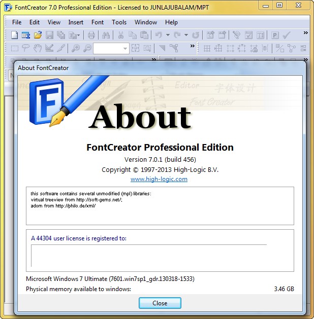 High-Logic FontCreator Professional Edition 7.0.1.456