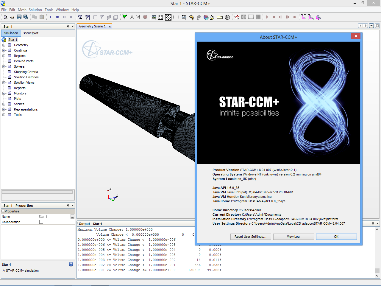 CD-Adapco Star CCM+ 8.04