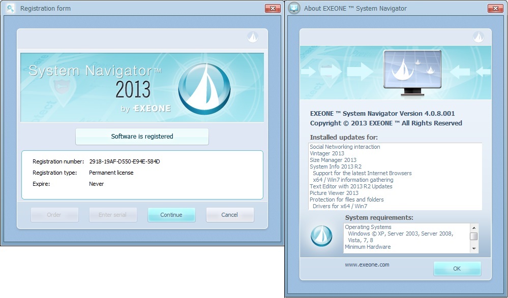 Exeone System Navigator 2013 4.0.8.001